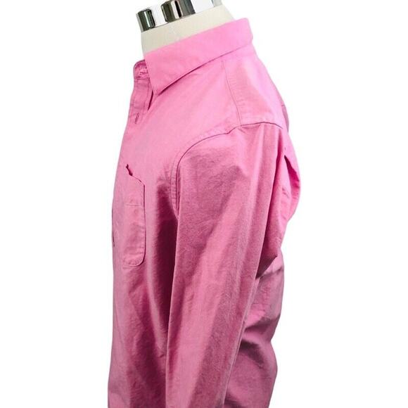 Gap x David Hart Button Front Shirt Men's XS Pink Collared Pocket Long Sleeved - Picture 3 of 6